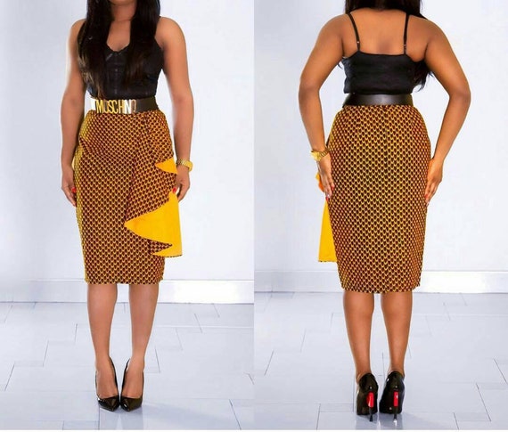 pinafore dress ankara