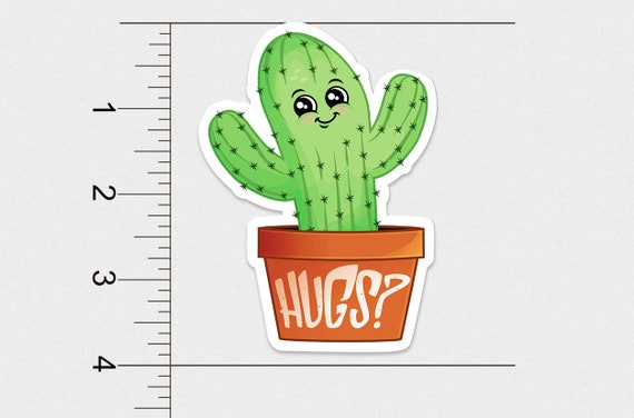 CANT TOUCH THIS Funny Cactus Pot Gardening Succulents Vinyl Decal Sticker B