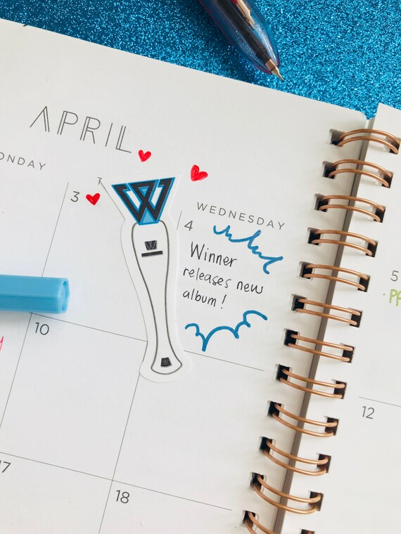 Kpop Winner Inspired Glossy Lightstick Sticker Seungyoon Etsy