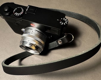Premium 27-Zoll-Leder-Kameragurt Leica Fujifilm Sony Spiegelloser Lil Shorty Strap Clever Versorgung ioe Joe Greer x100vi x100v Film