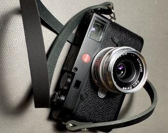 Premium 27 Inch Short Leather Camera Strap Leica Fujifilm Sony Mirrorless Lil Shorty Strap Clever Supply ioe Joe Greer x100vi x100v Film