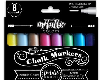 8ct Liquid Chalk Markers- Metallic Colors