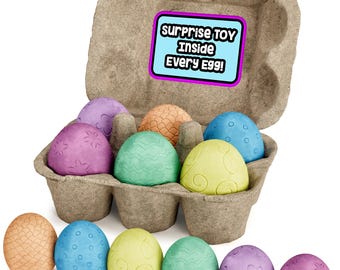 Sidewalk Chalk Eggs with a Surprise Inside - 5 pieces