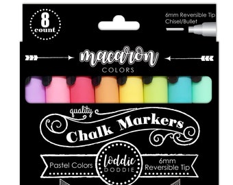 8ct Chalk Markers- Macaron Pastel Colors