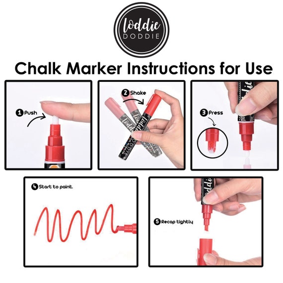  Loddie Doddie Fine Liquid Chalk Markers for