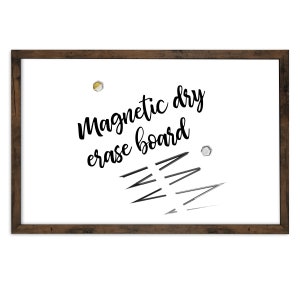 24&quot; x 36&quot; Rustic Frame Magnetic Dry Erase Board