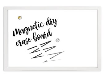 24" x 36" White Farmbouse Frame Magnetic Dry Erase Board
