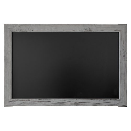 zich zorgen maken compromis Elastisch 20 X 30 Rustic Gray Real Wood Frame Magnetic Chalkboard - Etsy