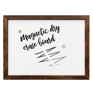 18" x 24" Rustic Frame Magnetic Dry Erase Board
