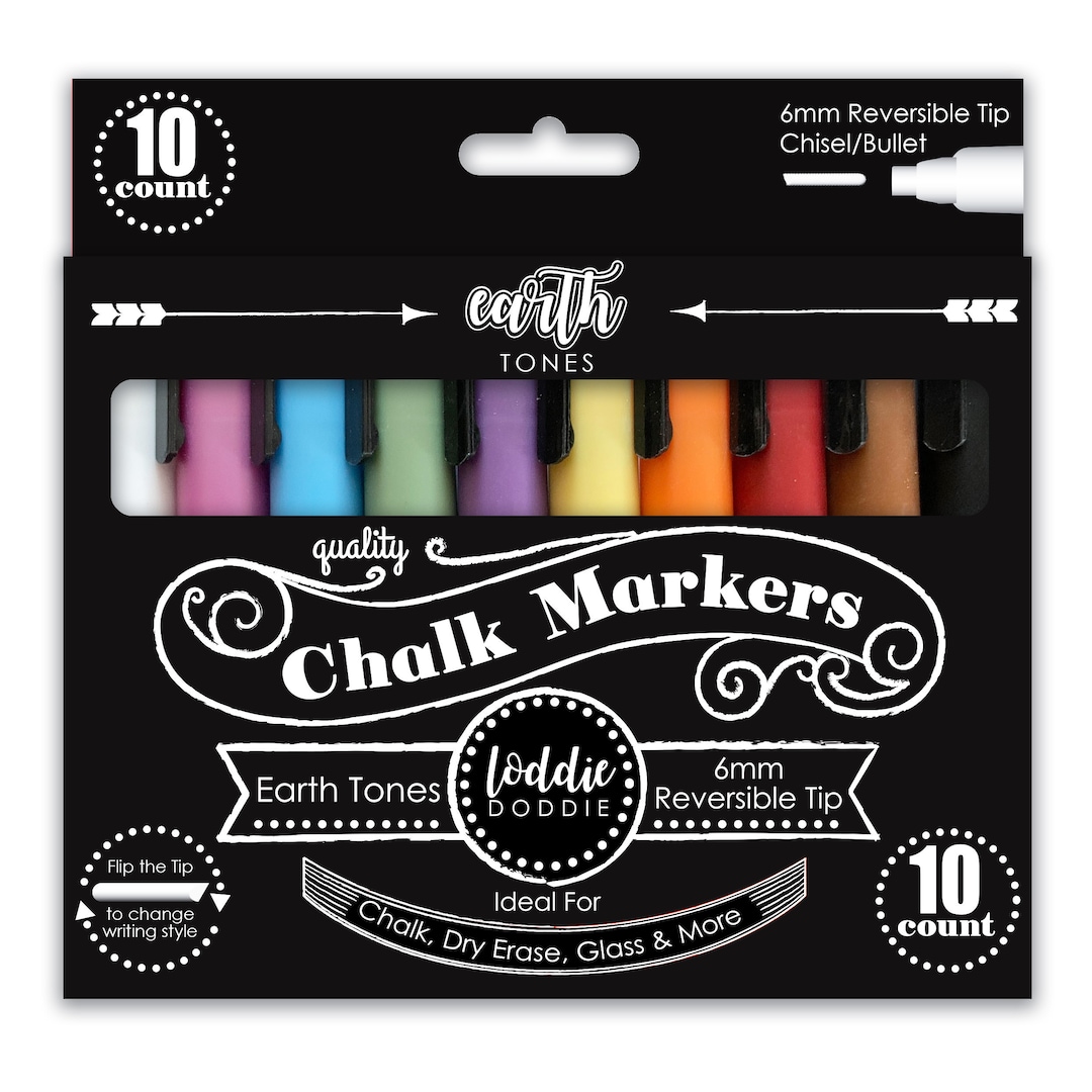 30 Fine Tip Chalk + 5 White Variety Markers Bundle