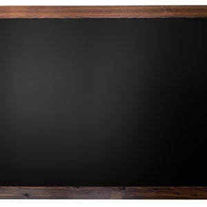 LARGE 34.5" x 46" Rustic Wood Framed Magnetic Chalkboard