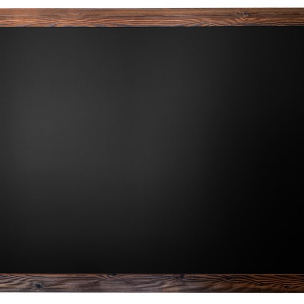 LARGE 34.5" x 46" Rustic Wood Framed Magnetic Chalkboard