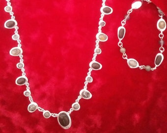 Vintage Monet Necklace and Bracelet Set