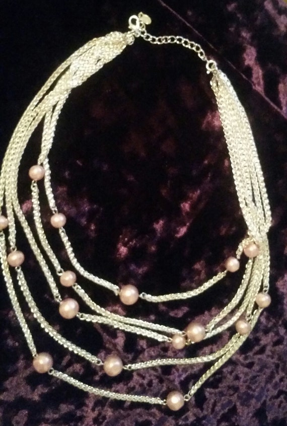 Monet Sterling Silver and Genuine Mother of Pearl 