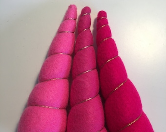 Limited edition: Pinkalicious pure - unicorn hair bands in 3 shades of pink