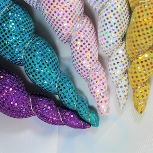 Glitzerjersey-Einhorn-Haarband in zauberhaften Farben & 3 Größen