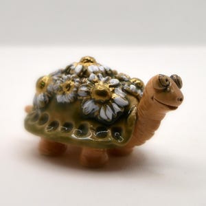 Handmade Ceramic Turtle Figurine | Cute Turtle Decor for Home & Gifts | Adorable Animal Art
