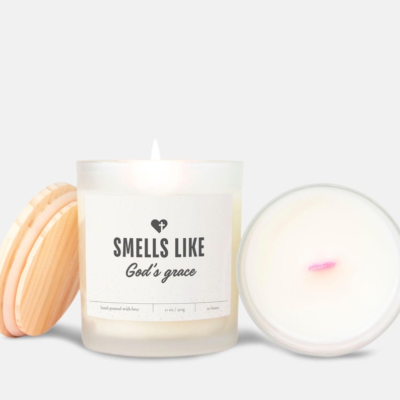 Smells Like God's Grace Candle God Gift Christian Soy Candle