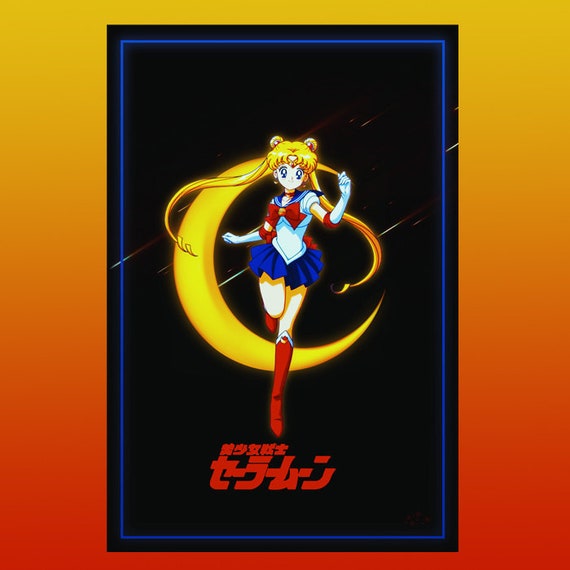 ANIME SAILOR MOON CHARACTERS POSTER rolled and shrink wrapped