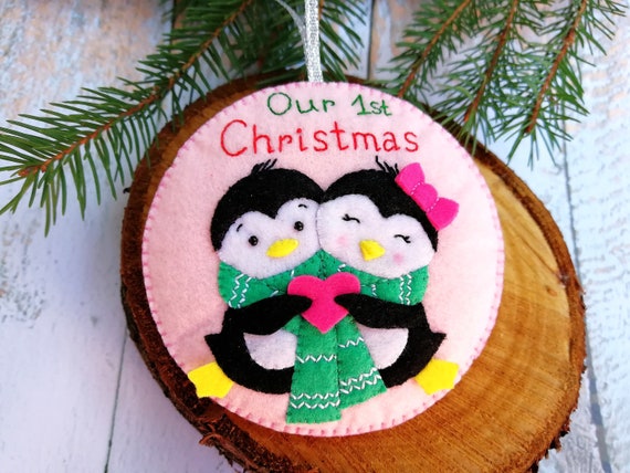 couples christmas ornament