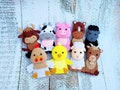 Farm animals finger puppets Birthday farm toys Felt finger puppetsToddler toys Montessori toys Quiet toys Children puppets Felt farm gifts