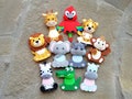 Safari animals felt games finger puppets felt toy baby monkey toy First birthday gift Learning toddler toys montessori New baby gift