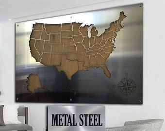 Metal Map of America Etsy - Il 340x270.3445192510 Fp8z