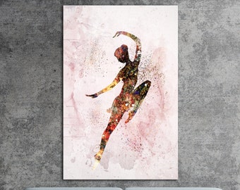 Ballerina Canvas Wall Art Dancer Room Decor Dancer canvas print Ballet wall art Girl Nursery Wall Art Ballerina wall decor Girls Room Decor