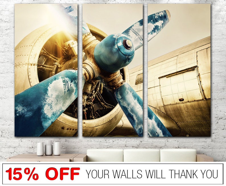 Aviation Wall Art Engine Propeller Aircraft Print Aircraft Etsy