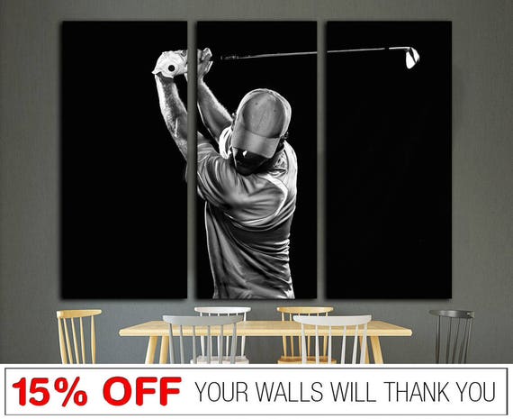 Elegant Sport Golfer Print Golf Canvas Art Elegant Sport Golfer Print Golf Canvas
