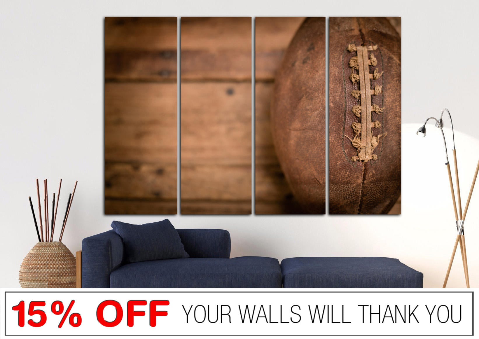 Football print Football Invetory canvas Sport Print Football Etsy