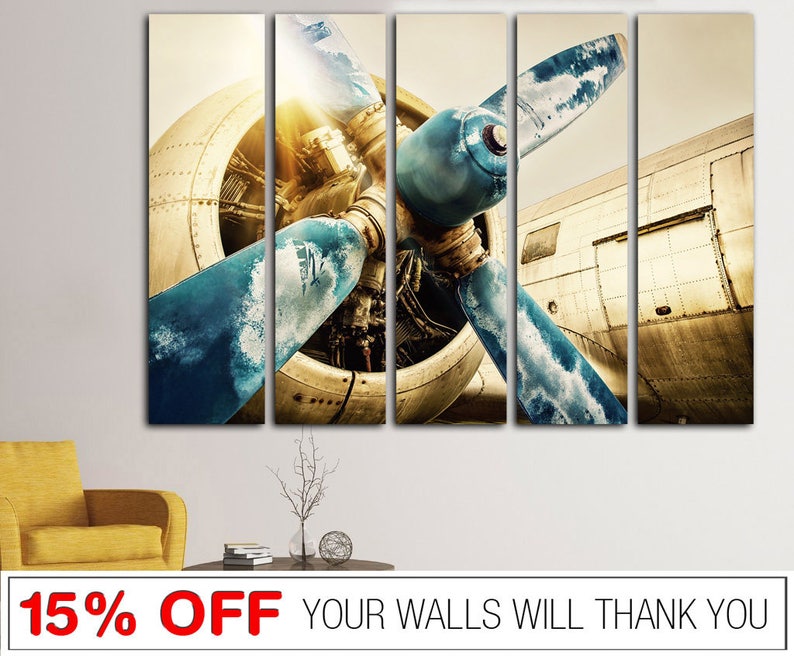 Aviation Wall Art Engine Propeller Aircraft Print Aircraft Etsy