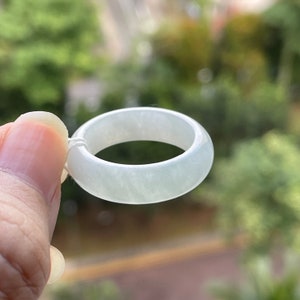 Jade Ring US9 JADEITE JADE Natural Type A Authentic Burmese Jade Myanmar Jadeite Ring