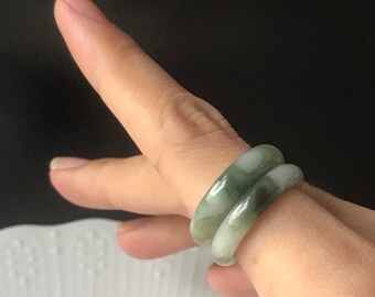 Bundle Jadeite rings US7.4 Authentic Burmese Myanmar Jadeite Type A Jade Jade rings