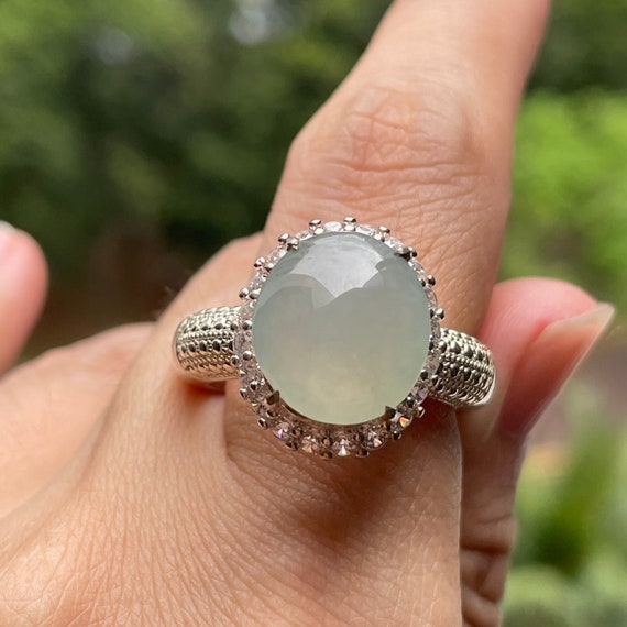 Natural Jade Cabochon - MYANMAR Jade Burmese Jadeite Grade A Jade Laurel Green Big Jade Cabochon Customized order available or buy as it