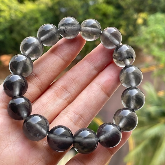 Jade bead bracelet Burmese Water Foam jade bracelet Natural Albite Water foam jade bead bracelet high translucent