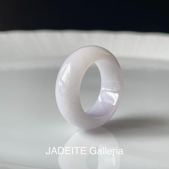 Jade Ring US6.8 JADEITE JADE Natural Type A Authentic Burmese Jade Myanmar Jadeite Ring
