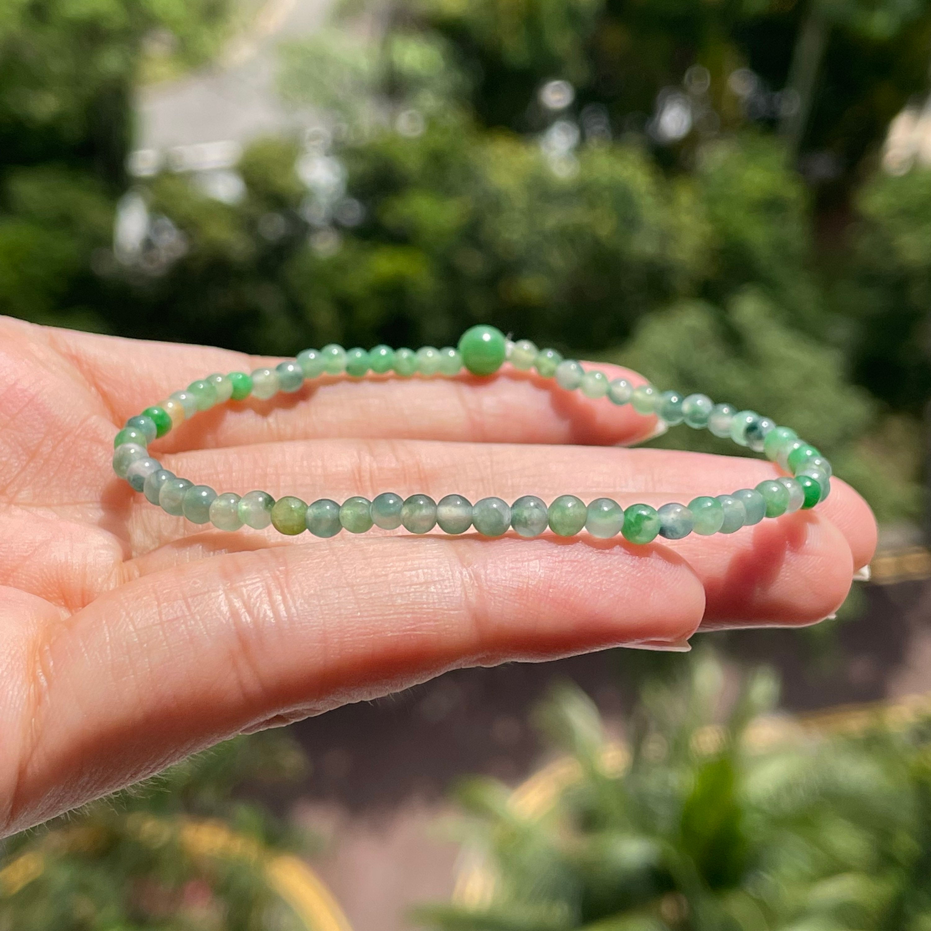 SriSatymev Green Aventurine 8 mm Round Bead Bracelet