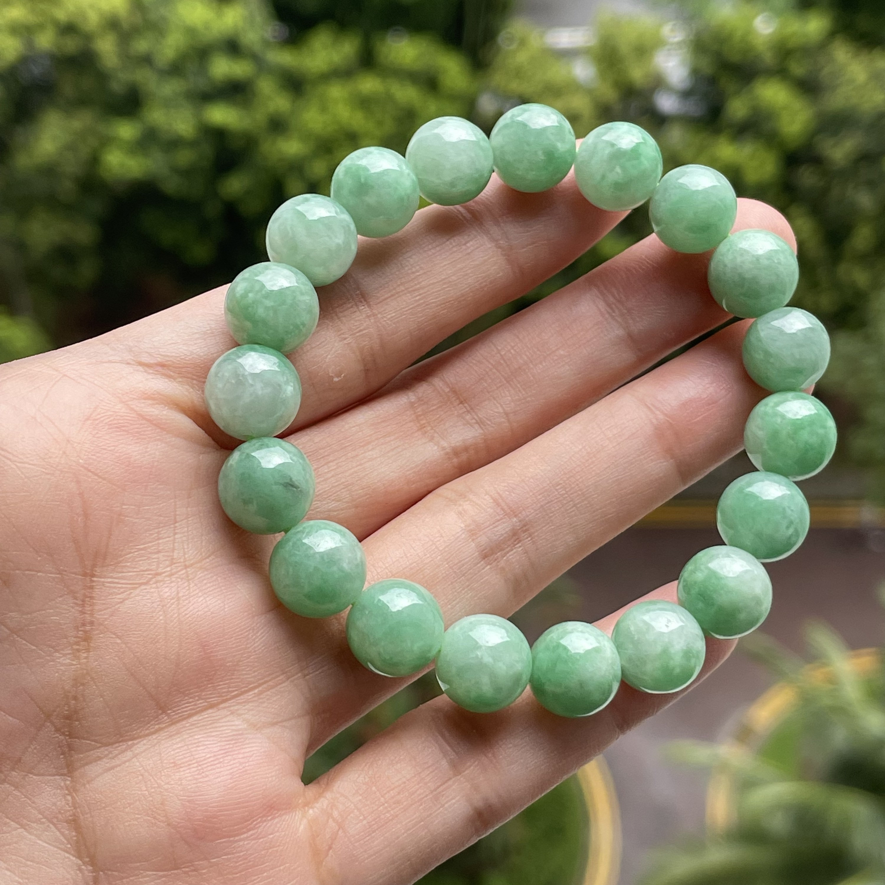 8mm Jade Bead Bracelet Translucent Tricolor With Elastic String Grade A Jadeite  burmese Jade - Etsy | Beaded bracelets, Beads bracelet design, Jade beads