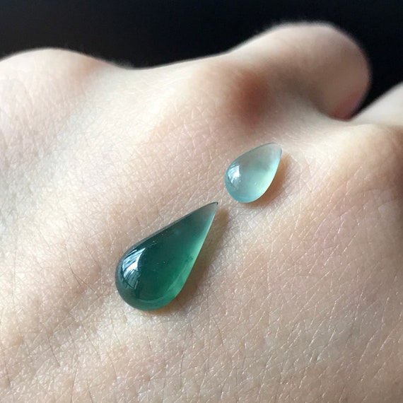 Jadeite Cabochons - 100% Natural Type A Faint Translucent Fine Quality  Authentic Burmese Jadeite Grade A