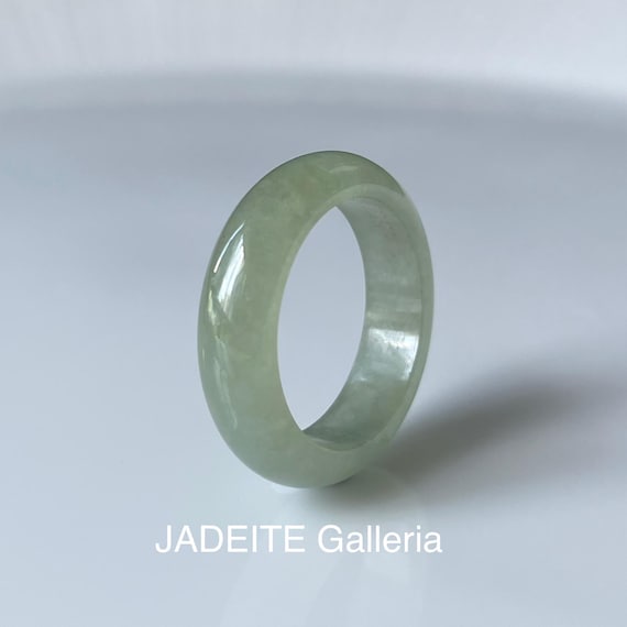 Jade Ring US7 - Natural Burmese jadeite translucent  Jade Authentic