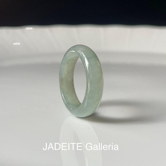 Jade Ring US7 - Natural Burmese jadeite translucent  Jade Authentic