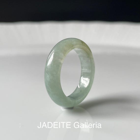 Jade Ring US7 - Natural Burmese jadeite translucent  Jade Authentic
