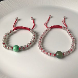 4~5mm Jadeite Bead Hand knotted Bracelet Natural Myanmar Jadeite Jade Authentic clear translucent Jadeite beads
