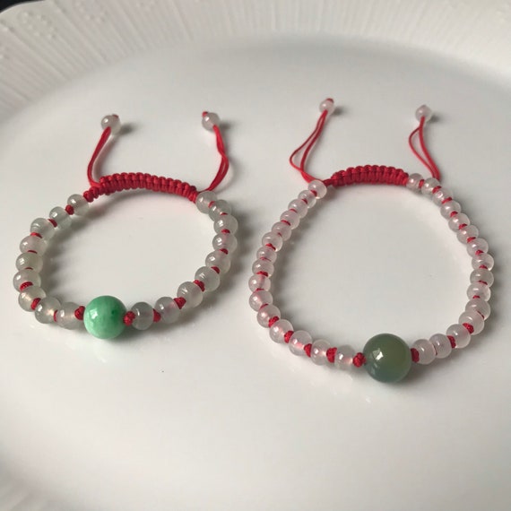 4~5mm Jadeite Bead Hand knotted Bracelet Natural Myanmar Jadeite Jade Authentic clear translucent Jadeite beads