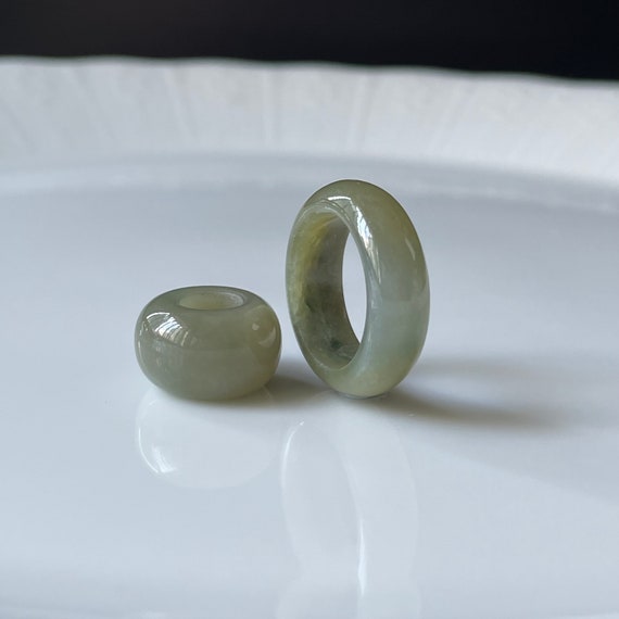 US4 Jade Ring Pendant Set  Natural Type A Burmese Jadeite Grade A Genuine