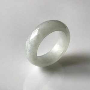 Jade Ring US9.5 JADEITE JADE Natural Type A Authentic Burmese Jade Myanmar Jadeite Ring
