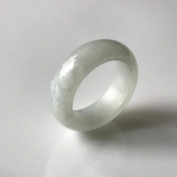 Jade Ring US9.5 JADEITE JADE Natural Type A Authentic Burmese Jade Myanmar Jadeite Ring