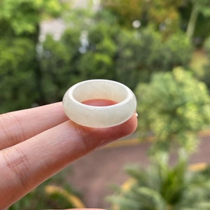 Jade Ring US9 JADEITE JADE Natural Type A Authentic Burmese Jade Myanmar Jadeite Ring