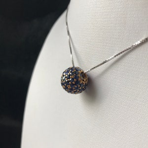 Mogok Sapphire Pendant with 18K Yellow Gold - World&#39;s Famous Natural Mogok Sapphire from Burma Genuine and  Authentic